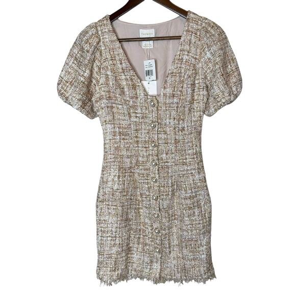 foxiedox Tweed Puff-Sleeve Sheath Dress size XS - Picture 7 of 7